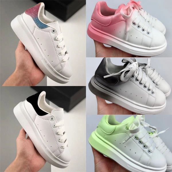 

2022 kid shoes designer fashion silk breathable cloth sheepskin casual shoes 3m reflective platform oversized luxury sneakers, Black