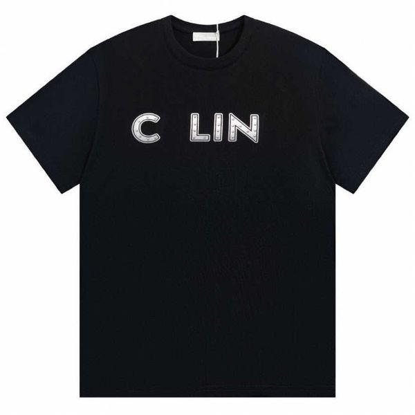 

the version distinguishes the market classic diamond letter pure cotton short sleeve t-shirt loose men's and, White;black