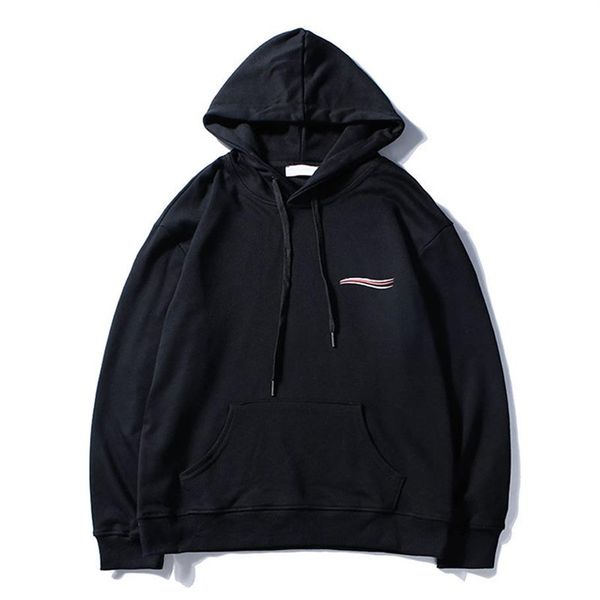 

mens hoodie sweatshirts for mens women high street wave print classic hoodies pullover winter couple sweatshirt238a, Black