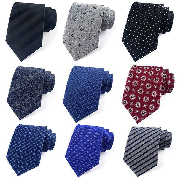 

neck ties fashion luxury 100 natural silk neck tie for mens formal dress geometric striped tie wedding party gifts for men j230227, Blue;purple