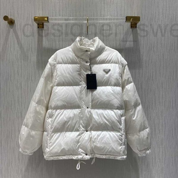 

women's down & parkas designer womens coats puffer jackets fashion winter warm coat classic triangle windbreaker jacket women outerwear, Black