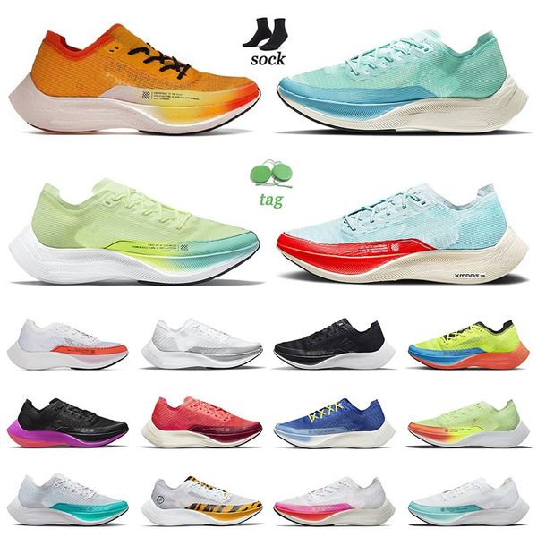 

zomx vaporfly next% 2 running shoes men women sneakers outdoor trainers aqua green barely volt og glacier blue university gold watermelon wh