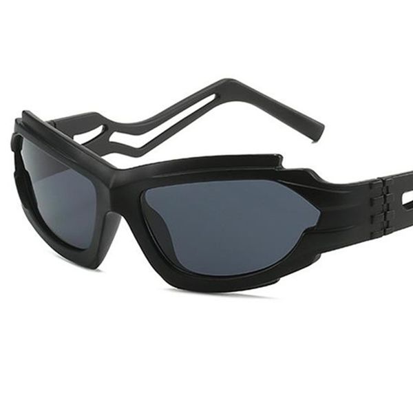 

punk sunglasses riding sun glasses personality temples anti-uv spectacles eyeglasses ornamental 10 colors available, White;black