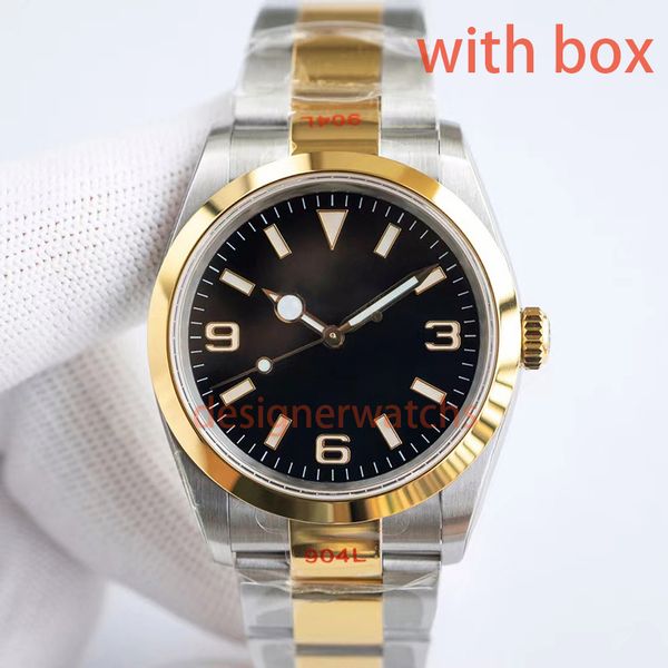 

designer watch mens luxury automatic watch size41mm36mm31mm ceramic ring stainless steel watch band womens watch lovers can add waterproof s, Slivery;brown