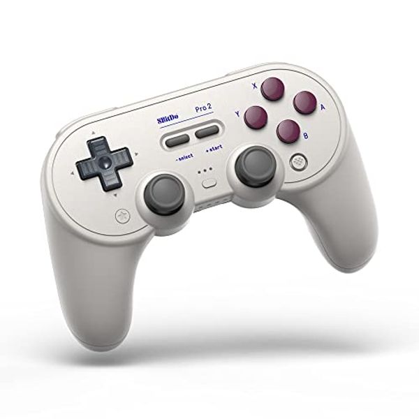 

8bitdo pro 2 bluetooth controller electronics for switch, pc, macos, android, steam deck & raspberry pi (g classic edition)