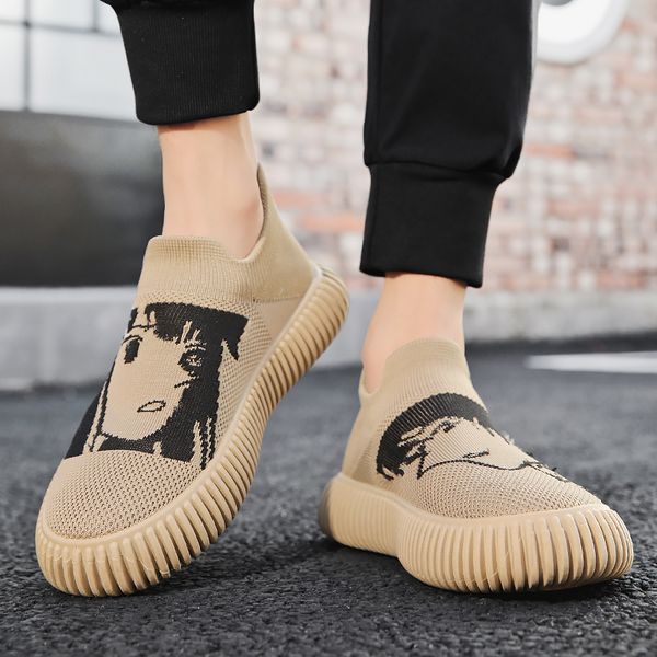 

newrunning summer2023 fashion men fashion shoes women black grey khaki white mens trainers outdoor sneakers size 39-44 color41 s