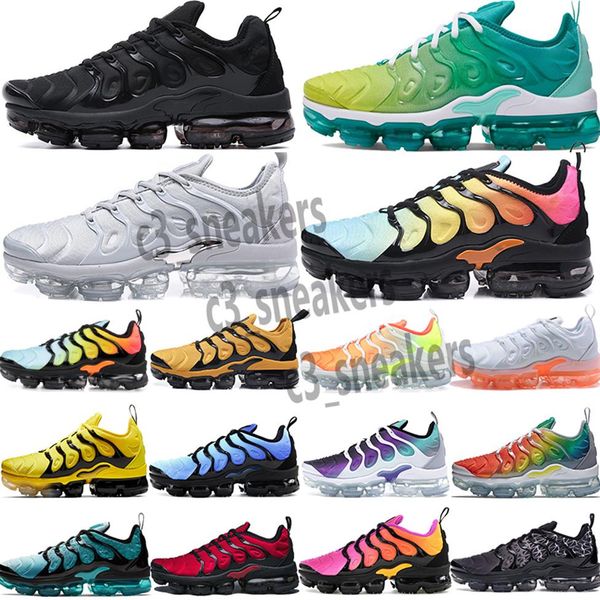 

2021 tn plus rainbow mens women casual shoes bumblebee be true grape triple designer sherbet team red chaussures black white sneak293t