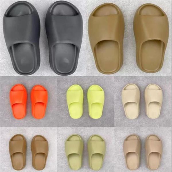 

2022 designer sandals men woman sandal black white resin pure ochre pattern bone slippers foam mens womens slide slipper slides sl193g
