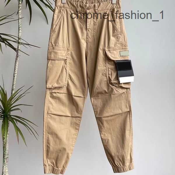 

s tone 23ss autumn winter mens stoner pant soveralls military style washed side pocket bundle foot overalls casual trousers is land 1 is9l, Black