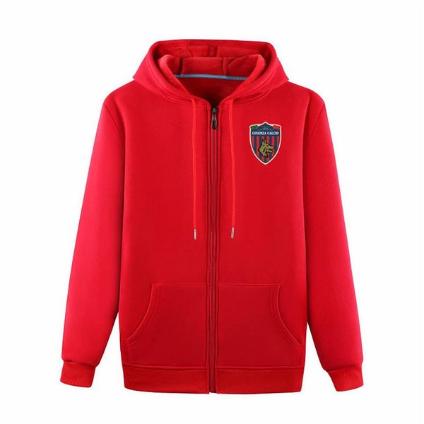 

cosenza soccer jackets soccer jerseys sports training jacket fashion leisure hooded jackets long sleeve football jackets fans 297c, Black