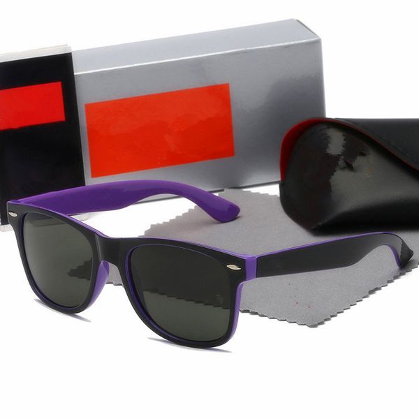 

men sunglasses classic brand retro women sunglasses luxury designer eyewear metal frame designers sun glasses rays bans woman 2140 with box, White;black