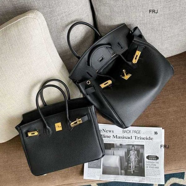 

designer bags birkin herms handbags have logo leather platinum 2023 new fashionable lychee pattern portable one shoulder ii48