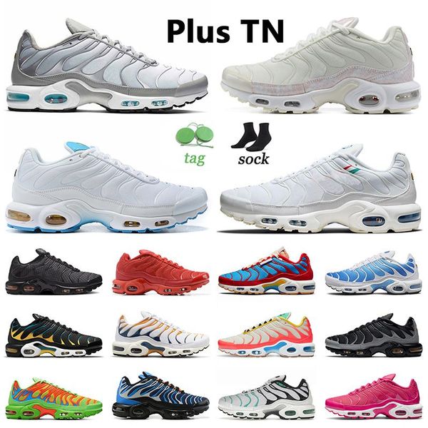

original running shoes mercurial plus tn ultra se men women sneakers outdoor trainers smoke grey multi swush white particle beige white blue
