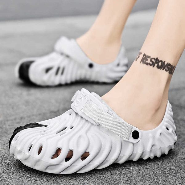 

slippers men sandals slides runway luxury design summer slippers s beach outside soft non-slip sole casual couples ladies shoes y2302, Black