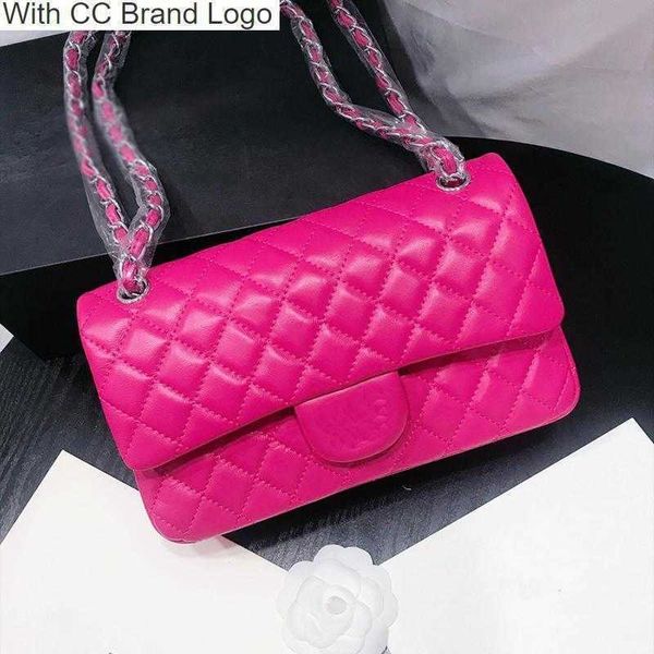 

luxury cc totes fashion designer shoulder bags womens classic flap solid color rhombus sheepskin hardware accessories coin purses messenger