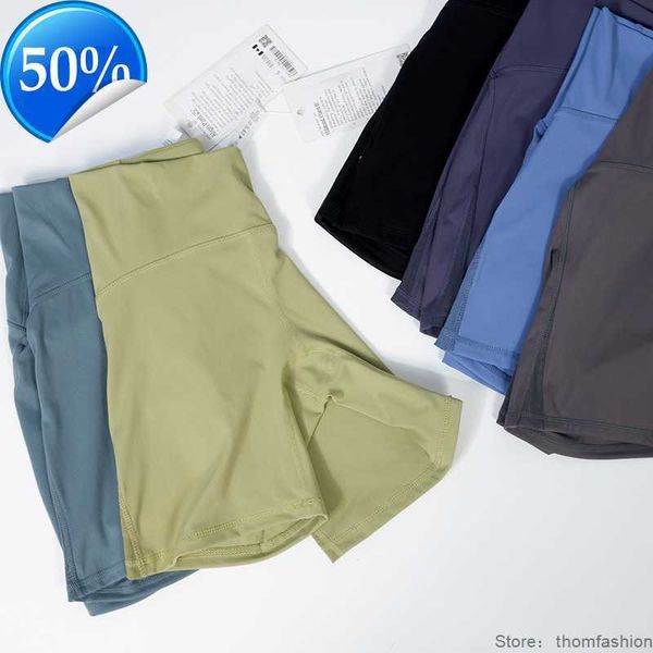 

fashion sports brand lulus womens yoga shorts align women's high waist abdominal cycling and running sport yogas 4-point pants2essesses