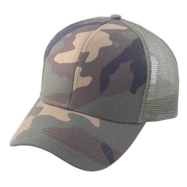 

ball caps summer cool camo print mesh baseball cap mens trucker hats adjustable army green l230228, Blue;gray