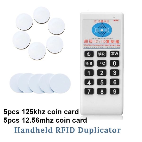 

access control card reader handheld rfid duplicator nfc 125khz t5577 writer 13 56mhz uid smart chip key cloner programmer copier 230227
