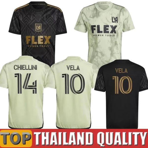 

2023 2024 los angeles fc soccer jerseys bale chicho 22 23 24 lafc player vela chiellini acosta j.cifuentes d.bouanga kaye rossi blessing d.b, Black;yellow