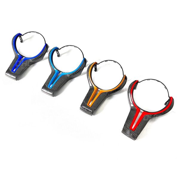 

replace carbon fiber steering wheel cover tirm for bmw m sport m3 m4 m5 m6f80 f20 f32 f33 f36 f25 f26 x5 x6 m 1 2 3 4 series