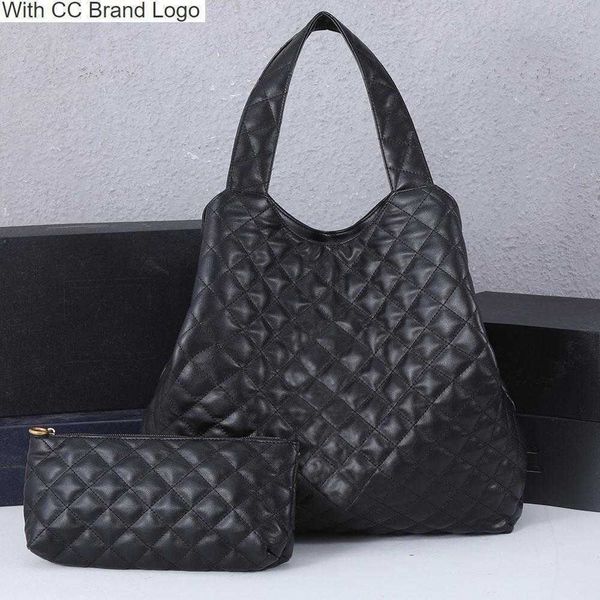 

luxury cc shopping bags fashion shopping bags luxury bag genuine leather check women handbag designer shoulder tote large beach bags luxurys