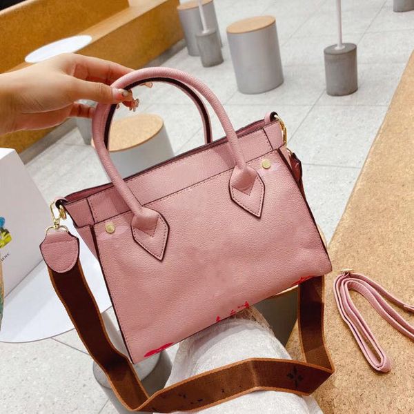 

day packs new vintage woman tote bag big leather fashion printed leather handbag single-shoulder large-capacity women's bag