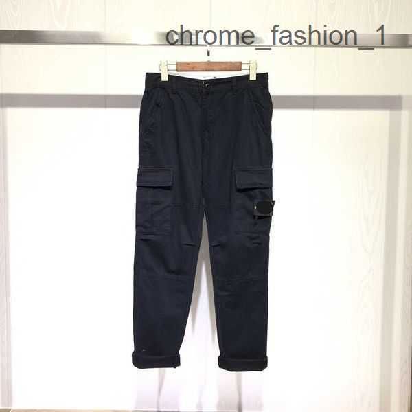 

s tone classic design toney mens womens pants stones embroidered compass badge basic multi-pocket cargo jogger is land 1 z3p8, Black