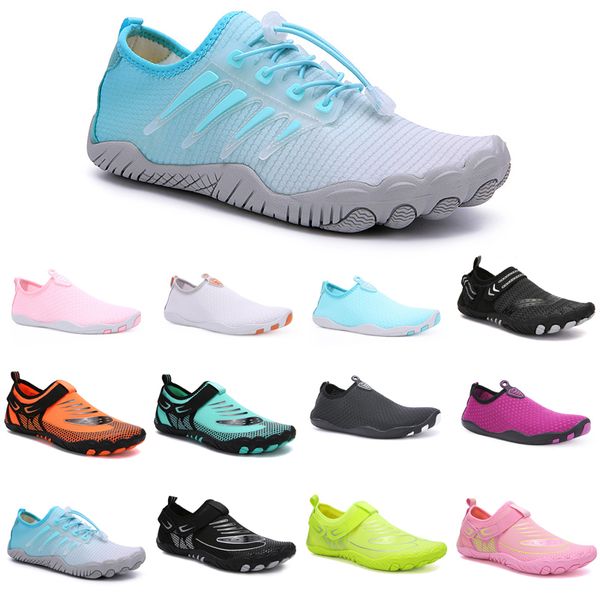 

2023 sports wading shoes men women outdoor hiking white black grey green blue red pink purple yellow running sneakers trainers size 35-46