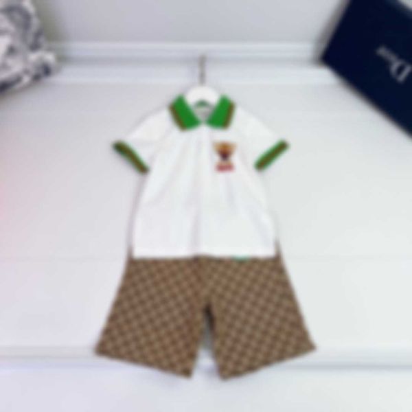 

clothing sets summer clothes children's suit fashionable net red baby short-sleeved, White