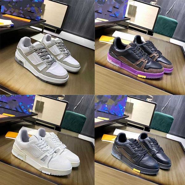 

designer tpu fashion coach sports shoes casual shoes #54 crocodile leather embossed black gray brown white green calfskin french casual shoe