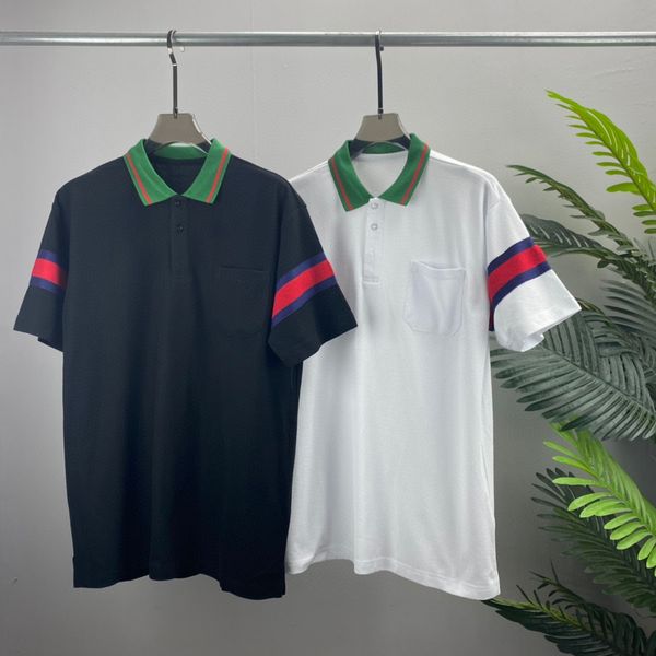 

men's plus tees & polos round neck embroidered and printed polar style summer wear with street pure cotton m set shorts tshirt set 0feg, Black;brown