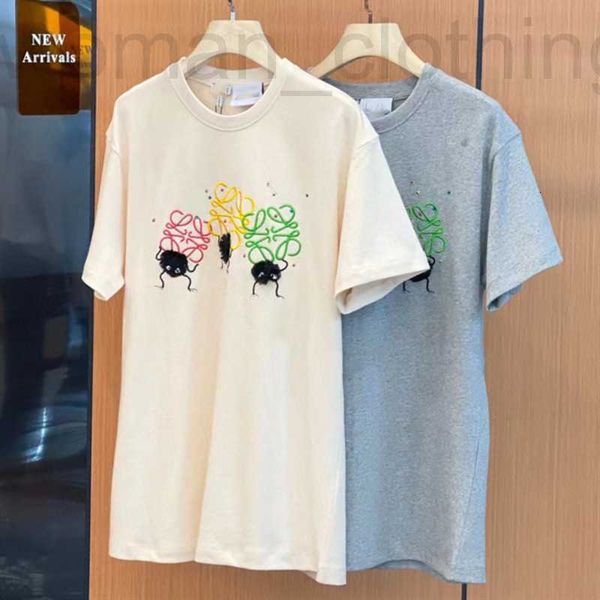 

women's t-shirt designer 2022 spring and summer new qianyuqianfeng embroidery ball short sleeve loose round neck print t-shirt for men, White
