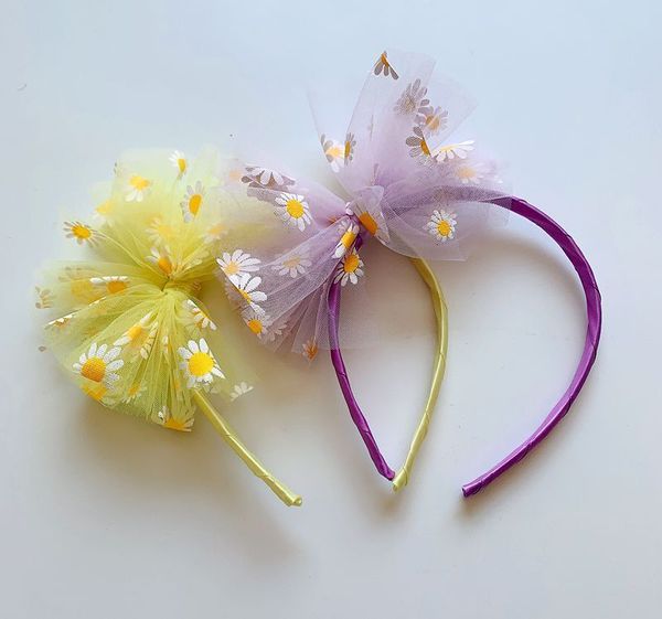 

wedding hair jewelry children s net yarn press clip hair accessories simple fashion bow hairpin 230225, Slivery;golden