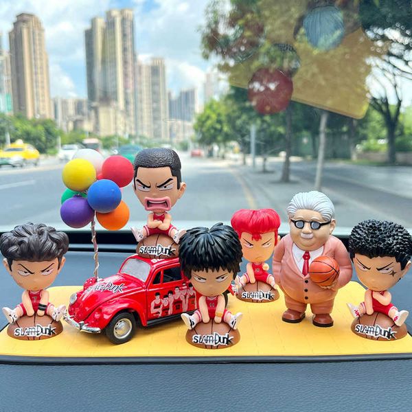 

decorations car decoration model anime slam dunk hanamichi sakuragi kaede rukawa action figure auto interior ornaments accessories toys gift