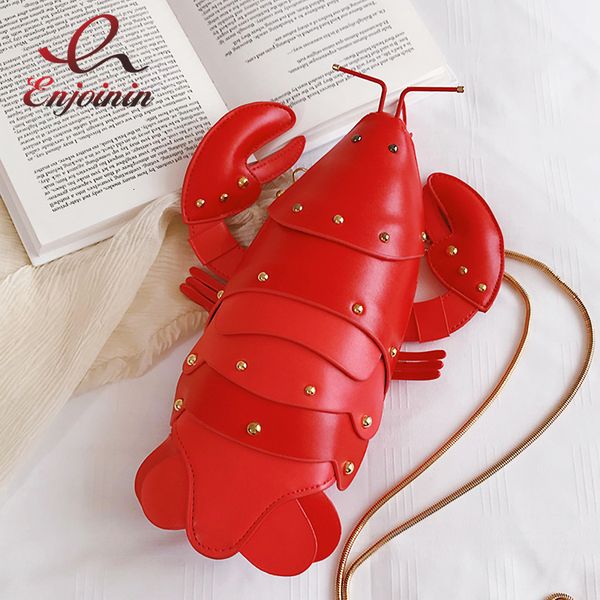 

evening bags cute fashion lobster style crossbody mini bag pu leather girl's chain purses and handbags women shoulder bag clutch bag 23