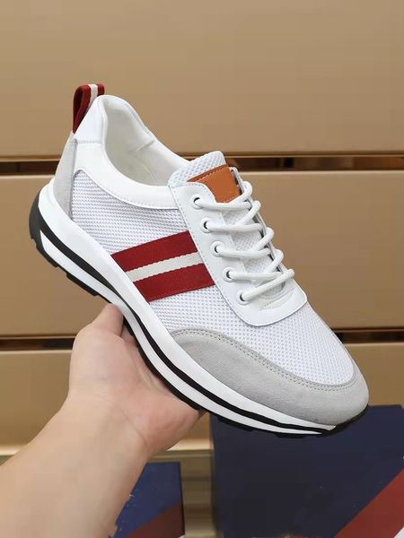 

perfect 23s/s brand moony men sneaker shoes stripe lift platform trainers white black mesh casual party wedding dress comfort skateboard wal