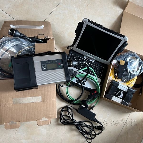 

auto diagnostic tools for bmw icom next mb star c5 sd connect 5 wifi compact 4 1tb ssd v03.2023 soft-ware used lapcf19 toughbook ready to wo