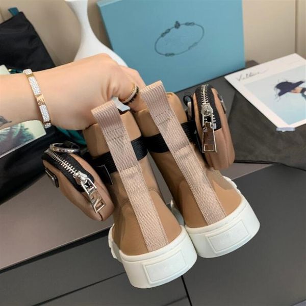 

new rois leather and monolith re-nylon boot ankle boots military inspired combat boots nylon pouch attached to the ankle with stra223s, Black