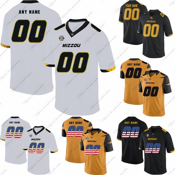

custom ncaa college missouri tigers football jerseys walters white wilson wood zatechka coleman ford george jr. gracial hopper jeffcoat jern, Black