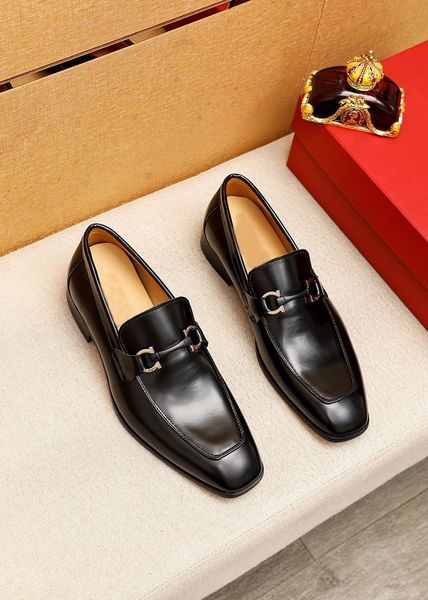 

2023 men's dress shoes fashion groom wedding shoes brand designer formal genuine leather oxfords male business casual loafers size 38-4, Black