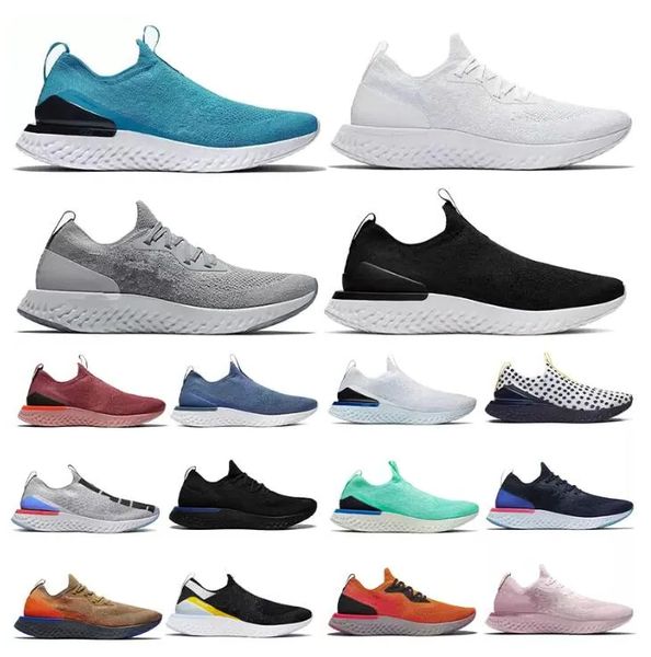 

2023off white shoes epic react fly knit v1 v2 casual shoes womens mens trainers club gold triple black white slip on lacesless loafers sport