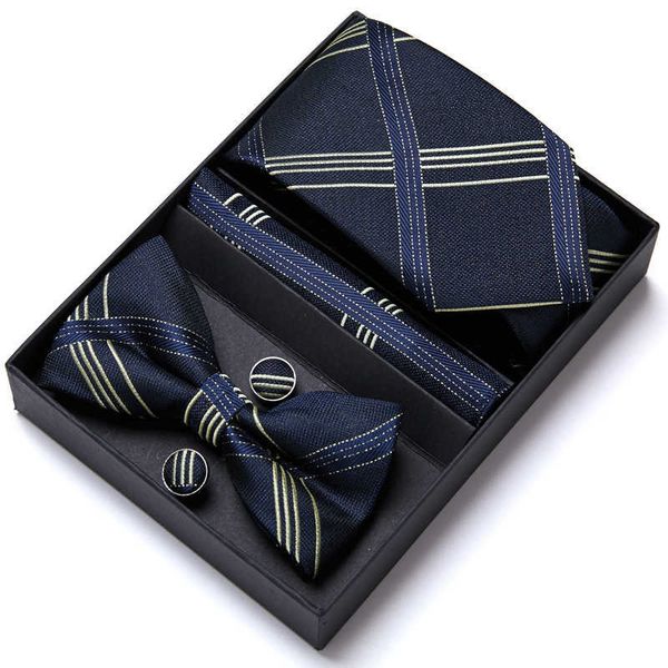 

neck ties wholesale new design gift holiday tie bowtie hanky cufflinks set for men silk gold brown floral necktie gravate handkerchief j2302, Blue;purple