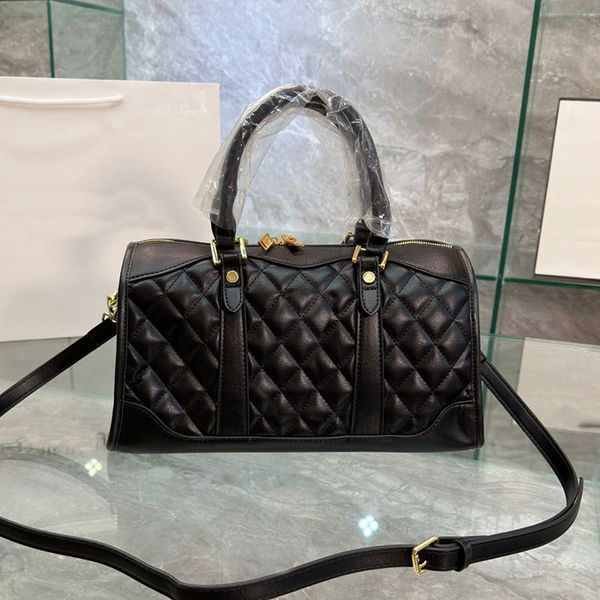 

boston cross body bag pillow quilting shoulder messenger shopping hobo handbags genuine leather underarm women adjustable strap bags handbag