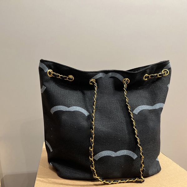 

ladies jumbo large capacity totes bags with chain twill canvas luxurys handbags designer crossbody outdoor shopping shoulder bag vintage clu