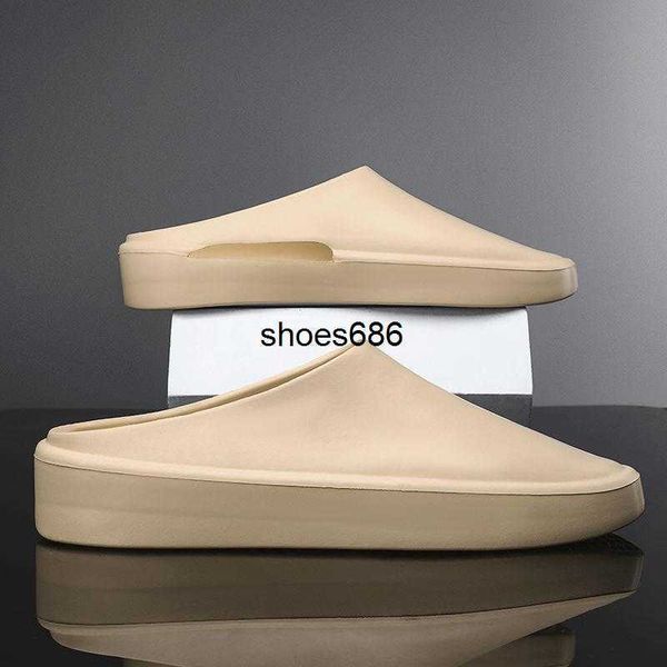 

fashion slippers men fog slip on slippers men and women wear lovers' ins casual sandals, Black