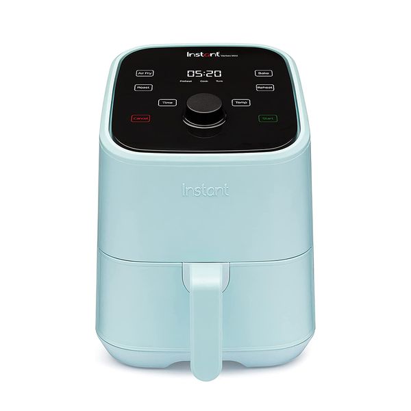 

instant vortex 4-in-1, 2-qt mini air fryer oven combo, nonstick and dishwasher-safe basket, app with over 100 recipes
