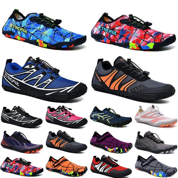 

water shoes beach women men shoes swim diving red yellow pink grey orange outdoor barefoot quick-dry size eur 36-45, Black