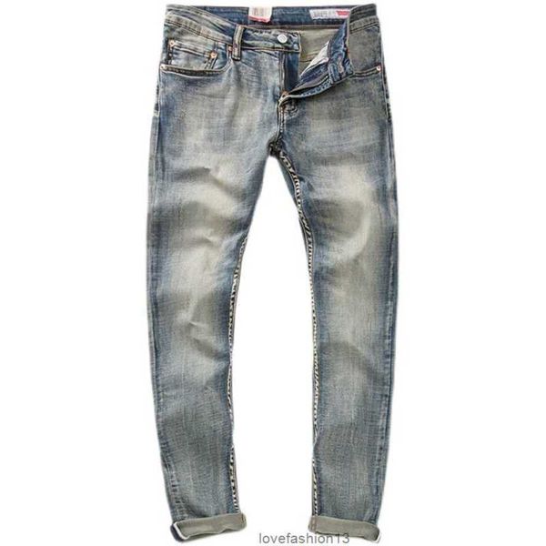 

men's print jeans 511 men's slim fit skinny jeans retro stretch casual thick fashion pantssfbe, Blue