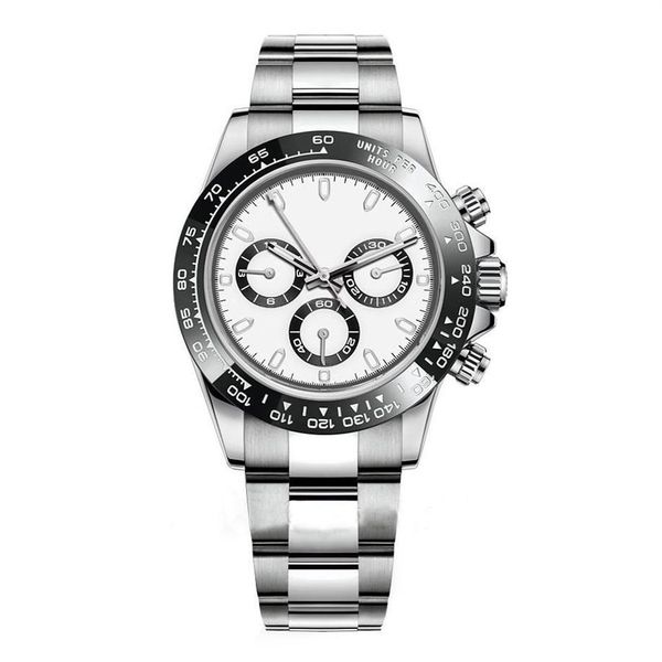 

mens u1 watch designer watch montre de luxe automatic wristwatch silver ceramic bezel 316l steel adustable folding buckle251g, Slivery;brown