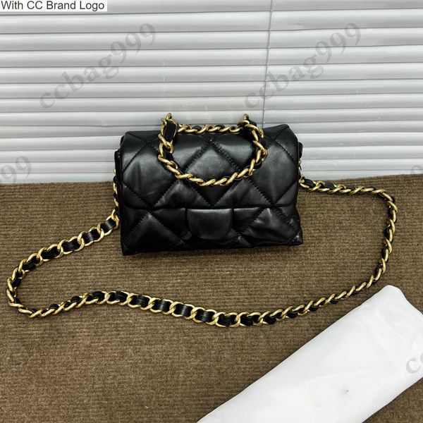 

cc brand totes 22a calfskin metal chain handle totes bags classic cowhide quilted hardware matelasse crossbody mini coins purse designer wom